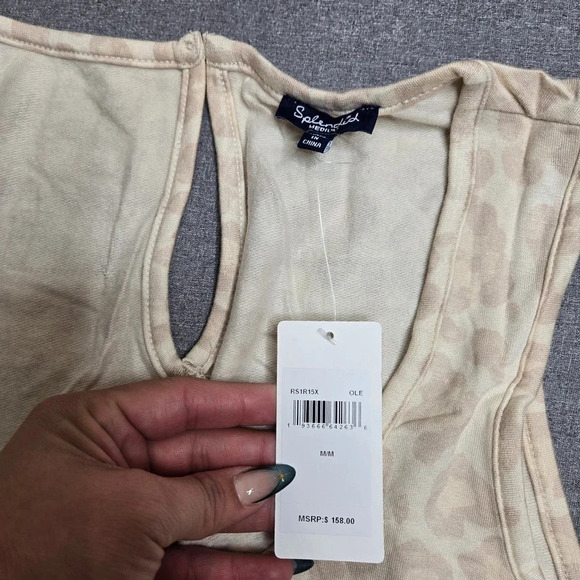 Splendid Ole Beige Leopard Print Sleeveless Jumpsuit - Picture 4 of 4